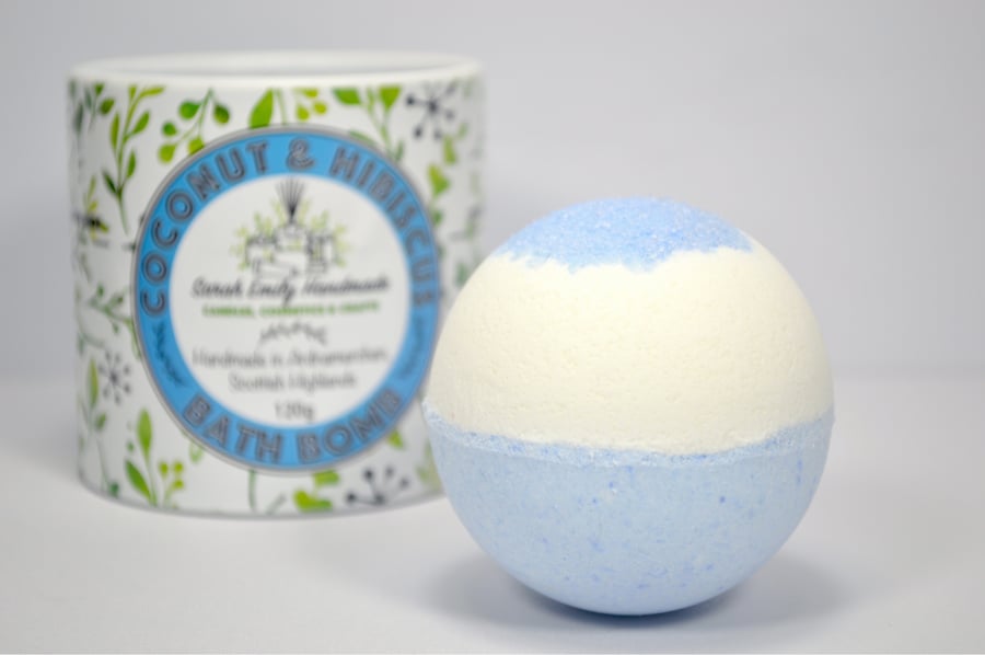 Coconut & Hibiscus Bath Bomb