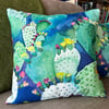 Cactus cushion cover bright colourful home