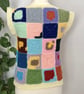 Handmade crochet unisex vest. Size S or M. Multicoloured. Display Buttons. - Image 4