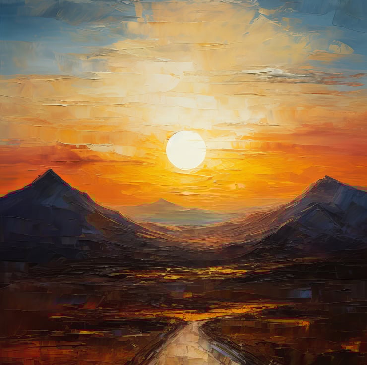 絵画 Mountain at sunset 絵画 Mountain at sunset 絵画 Mountain at sunset Mountain at sunset