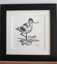 Avocet - lino print - Super Seconds - Image 3