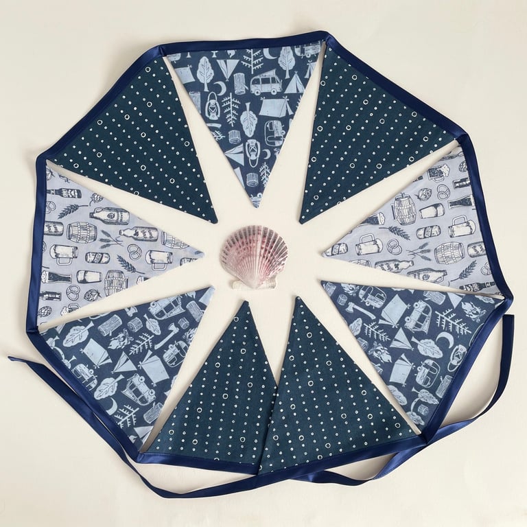 Gone Camping - large reversible bunting