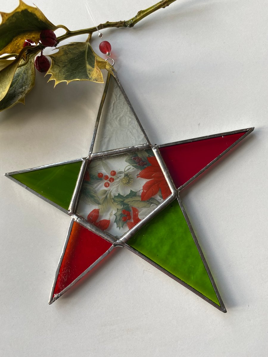 Christmas glass star