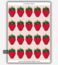 Funny Vinyl Sticker Sheet For Adults - Strawberry Fruit - Image 1