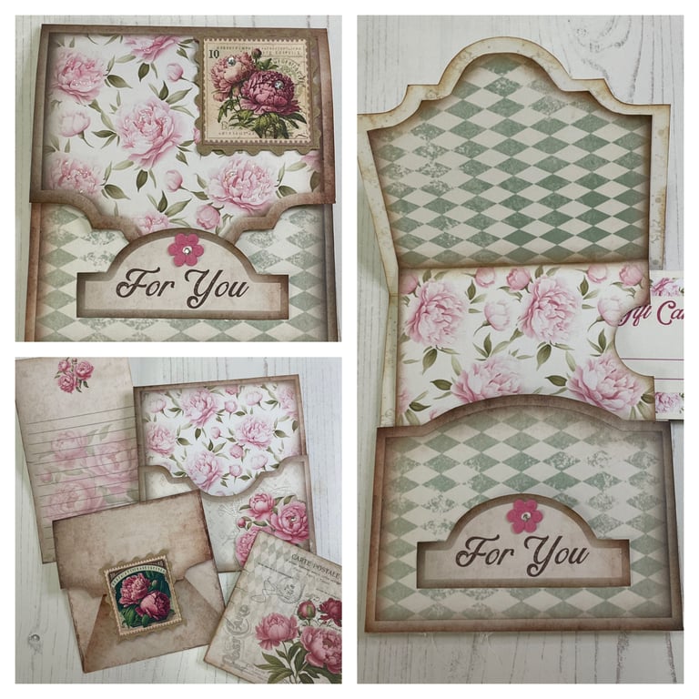 Gift Card Wallet &  Tag set by  Carolee Crafts PB4 0003