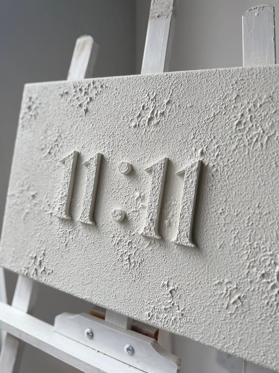 Textured Canvas- A3 Angel Numbers 