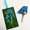 Order for Lyn. Embroidered up-cycled bluebell home decoration.