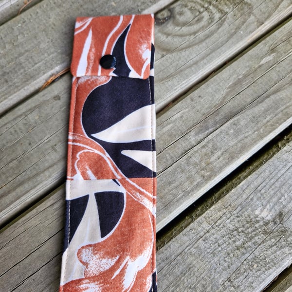 Autumn coloured abstract pattern Pencil case