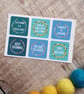 Positive Reminders - Floral Envelope Stickers - Set of 6 - Image 1