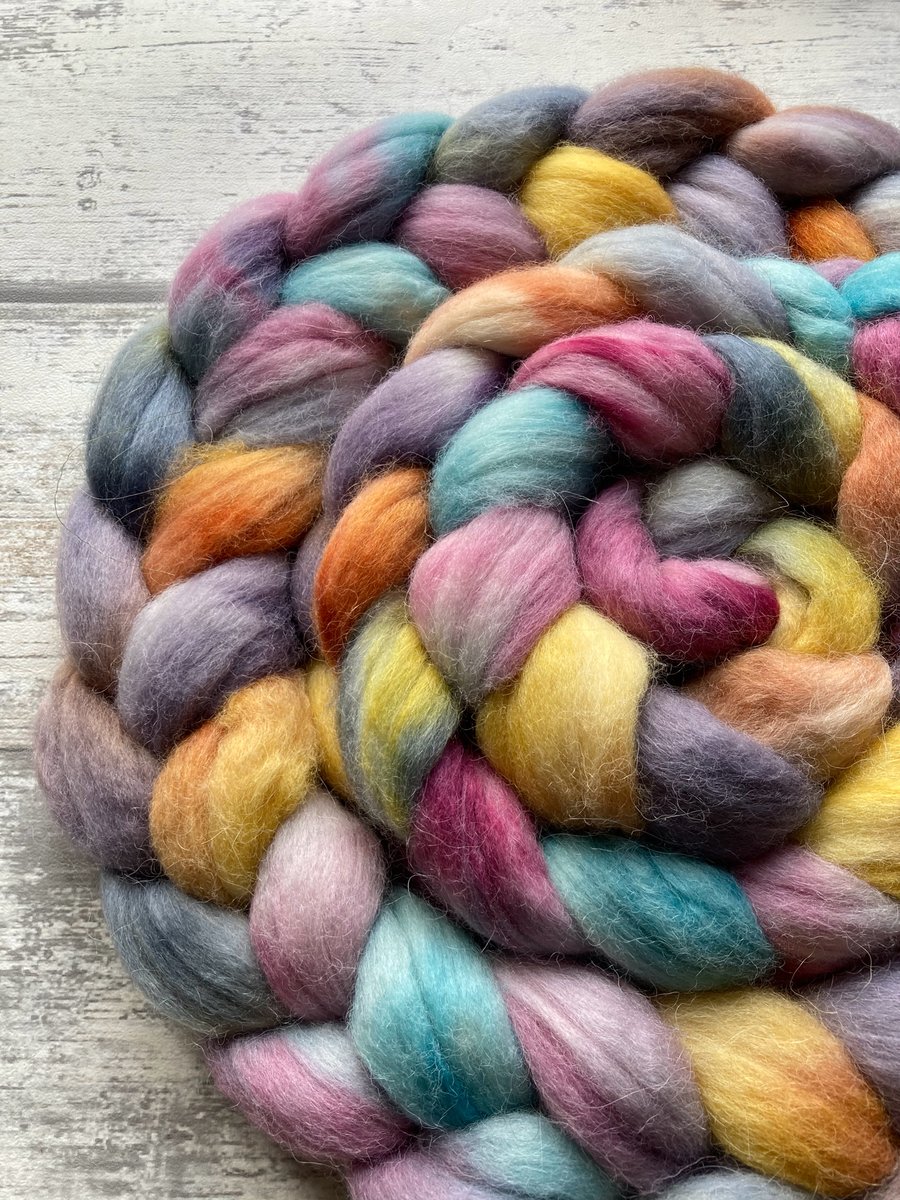 Merino Alpaca blend Spinning fibre 100g Tumblestone