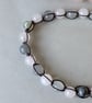 Rose and cloud quartz  adjustable bracelet for love and optimism - Image 2