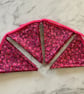Pink and gold metallic bubbles bunting 3.2 metres excluding ties 21 flags - Image 2
