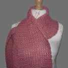 Pretty Pink Crochet Scarf
