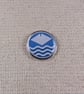 Isle of Wight Flag Pin - Large Resin Topped Pin Badge - Isle of Wight Badge
