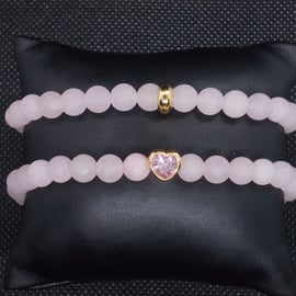 Elasticated bracelet duo