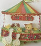 Any occasion card. 'Just for you' card. Handmade card. Funfair. Ref 011.  - Image 3
