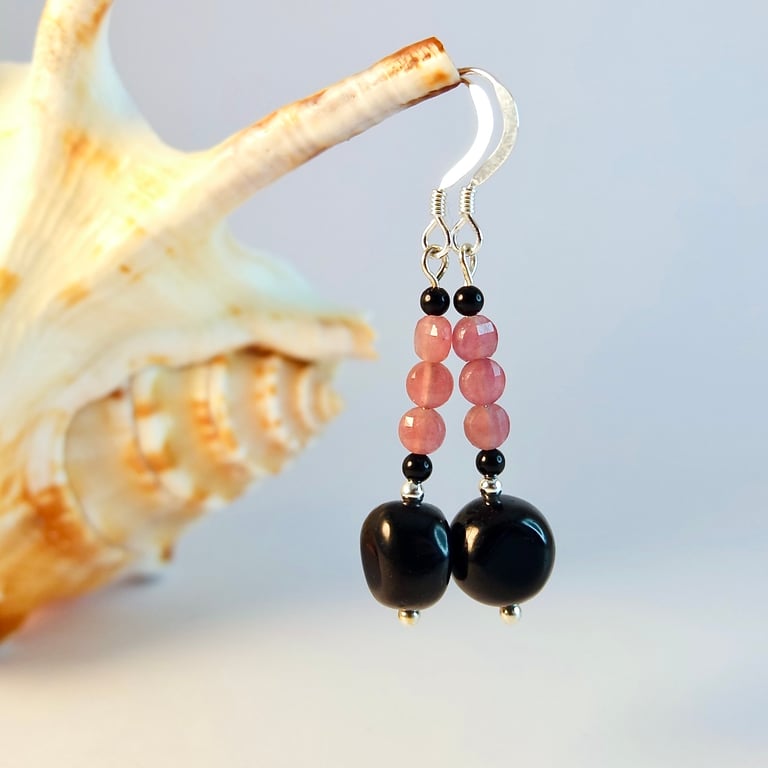 Tourmaline Earrings, Handmade Gift, Anniversary Gift, October Birthday, Libra