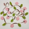 Crochet  Pink Blossom Garland 