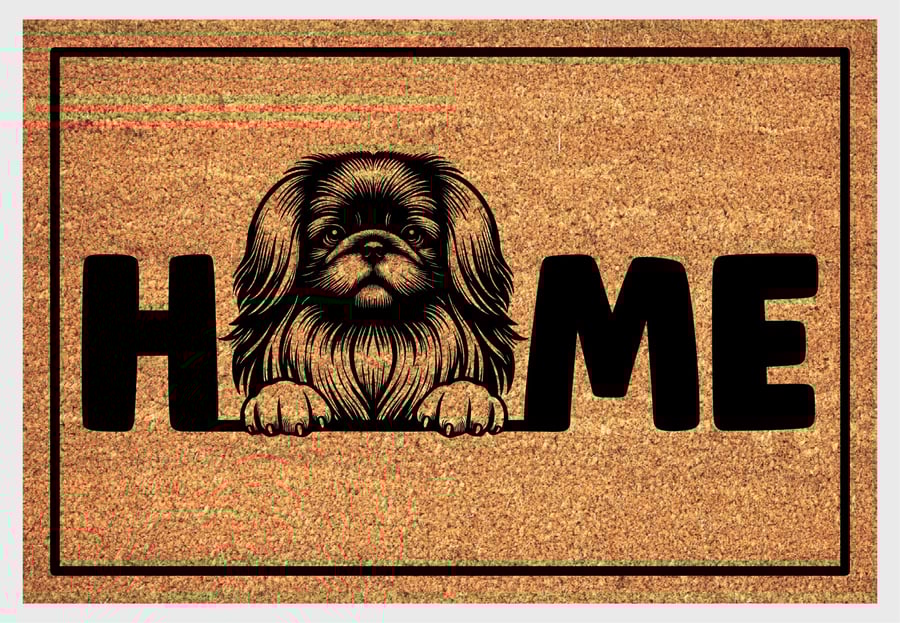 Pekingese Home Door Mat No.3 - Pekingese Welcome Mat - 3 Sizes