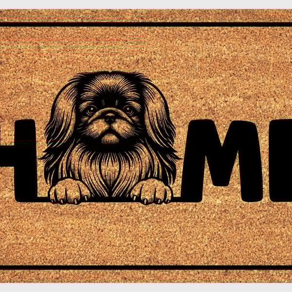 Pekingese Home Door Mat No.3 - Pekingese Welcome Mat - 3 Sizes