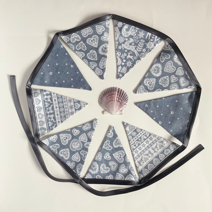 Grey Scandi Bunting - small