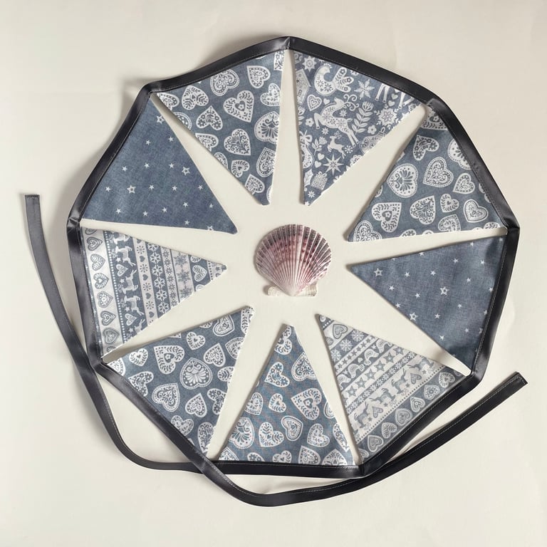 Grey Scandi Bunting - small