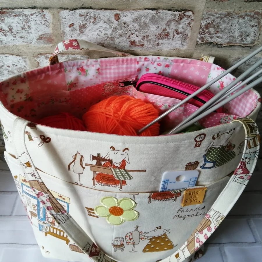  PROJECT TOTE BAG  CRAFTS,KNITTING AND SEWING