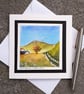 Handpainted Blank Card. Autumn Colours. The Card That's Also A Keepsake SALE - Image 1