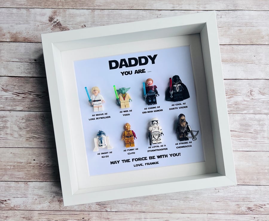 Star Wars Personalised Minifigure Frame (8 figs)