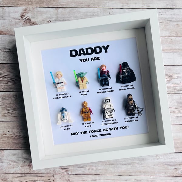 Star Wars Personalised Minifigure Frame (8 figs)