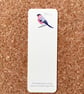 Bullfinch bookmark (Textured Card))