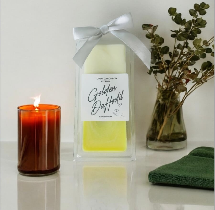Strong scented Wax Melts, Golden Daffodil Spring Floral  Scented Wax Melts