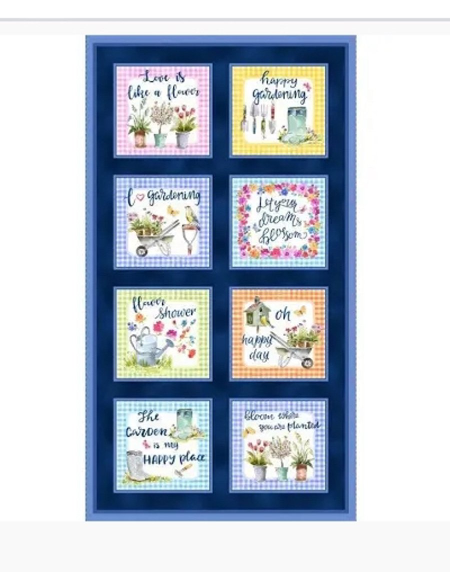 Spring Awakening Fabric Panel by Michael Miller