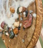 Needle felted beachscape wall art with real stones - Image 4