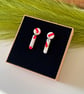 Red Dash Dainty Earrings - Image 5
