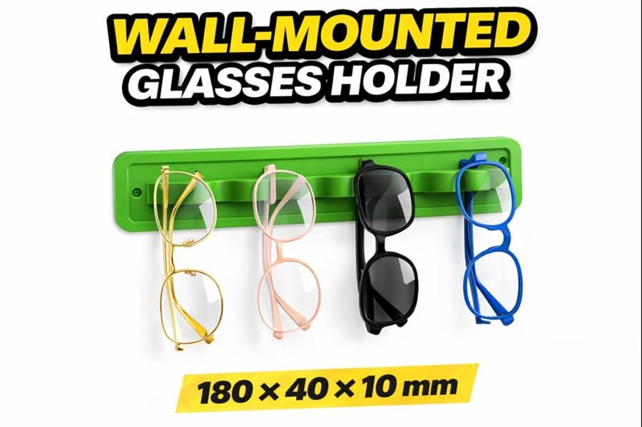 Wall Mounted Glasses Holder - 180 - 40 - 10mm