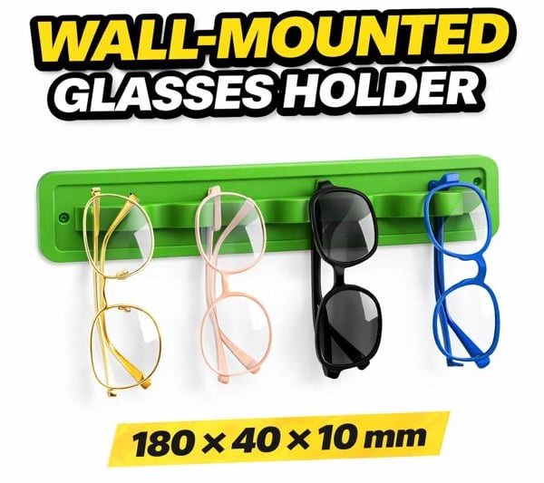 Wall Mounted Glasses Holder - 180 - 40 - 10mm