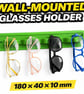 Wall Mounted Glasses Holder - 180 - 40 - 10mm