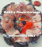 Create a fabric corsage PDF instructions ONLY  - Image 1