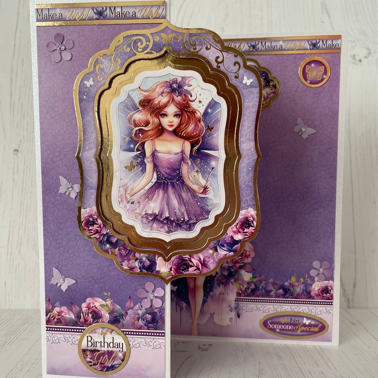 Greeting Card - Fairy Make a Wish by  Carolee Crafts PB4 - 0016