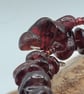 Teen Drama 01. Garnet Shard Stone Bracelet by BDS