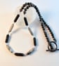Picasso Jasper Necklace, Blue Chalcedony, Larvikite & Pyrite - Handmade In Devon - Image 8