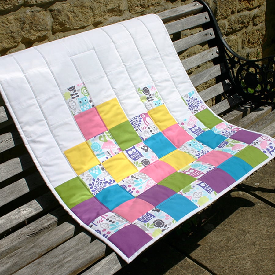 Owl Baby Quilt or Playmat