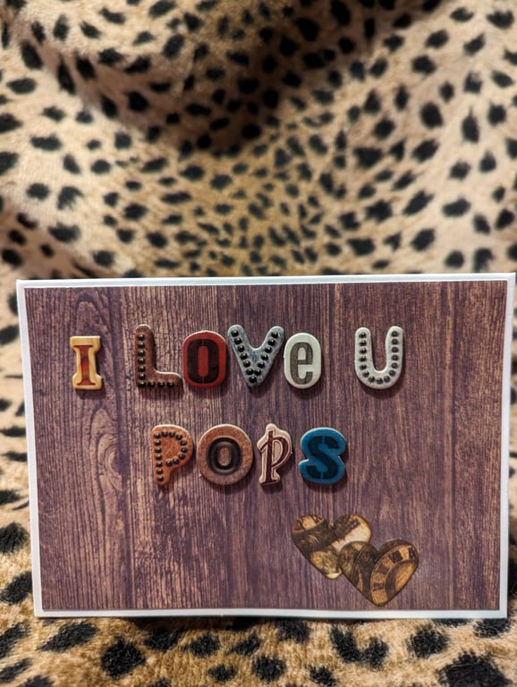 I Love You Pops Father's Day Cad