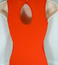 Gymnastic leotard gold red and black woven design - Image 3
