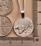 Pig Engraved Sterling Silver Coin Necklace - Image 4