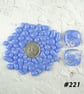 25g blue art glass cabochons, for jewellery making, crafting (221)