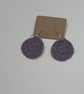 'soft circle' crochet earrings