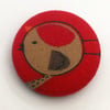Christmas Robin Fabric Badge
