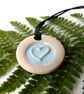 Baby Blue  Ceramic Necklace Light - Image 3